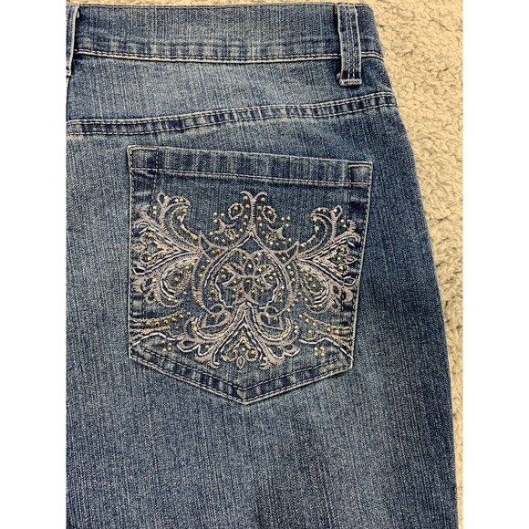 Gloria Vanderbilt American Slimming Effect Amanda Petite 10 Denim Jean Capris - Picture 7 of 15